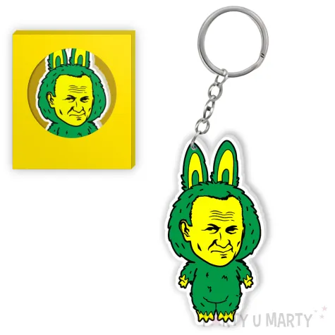 brelok drukowany lapapa papiez 2137 zielony