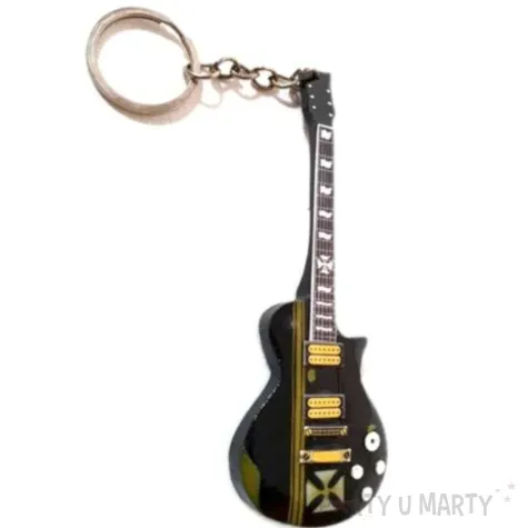 brelok gitara elektryczna czarna kemis