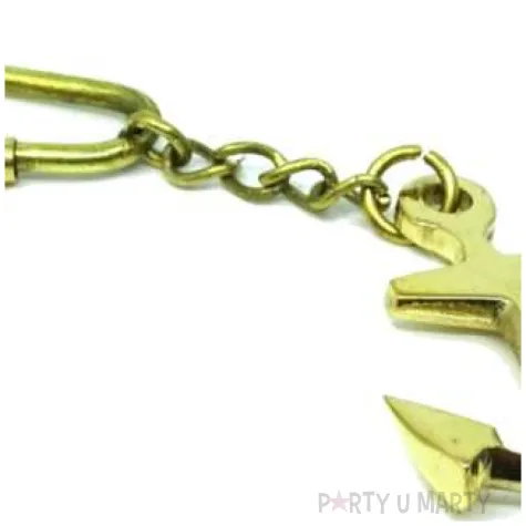 brelok kotwica z karabinczykiem giftdeco zloty