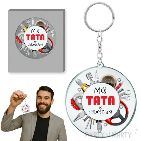 brelok moj tata to debesciak 5 cm