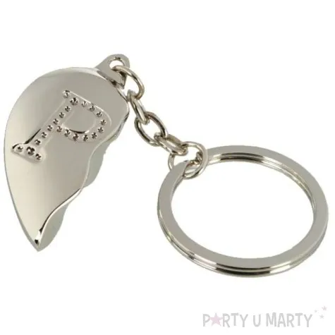 brelok polowka serca literka p ootb