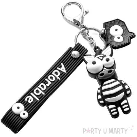 brelok zebra adorable bialo czarny gadgetmaster