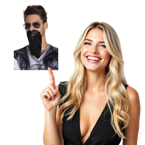 broda party motocyklista czarna boland