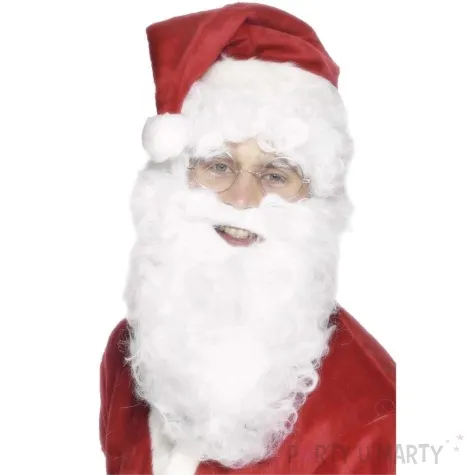 broda party swiety mikolaj bialy smiffys 28 cm