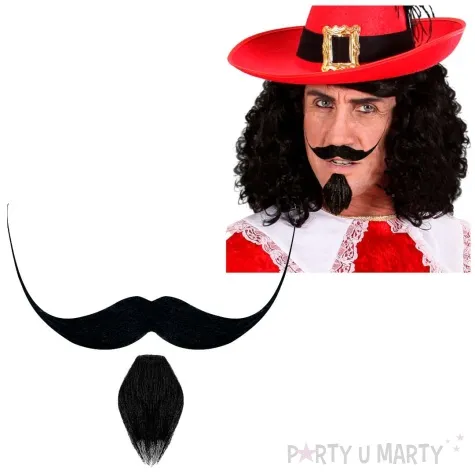 broda party wasy i kozia brodka czarny widmann