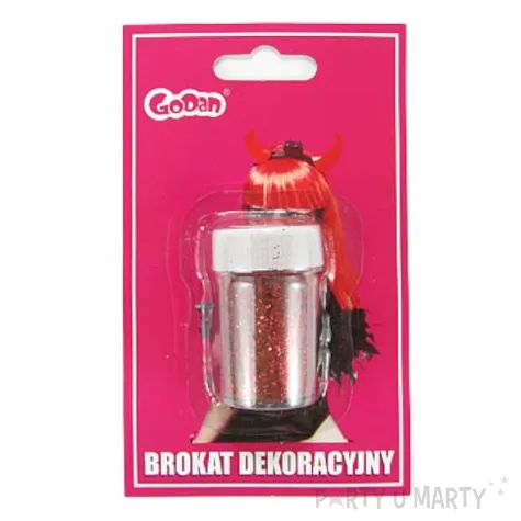 brokat dekoracyjny solniczka czerwony