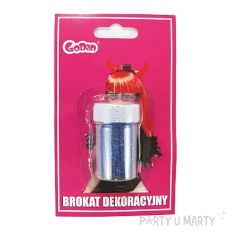 brokat dekoracyjny solniczka niebieski