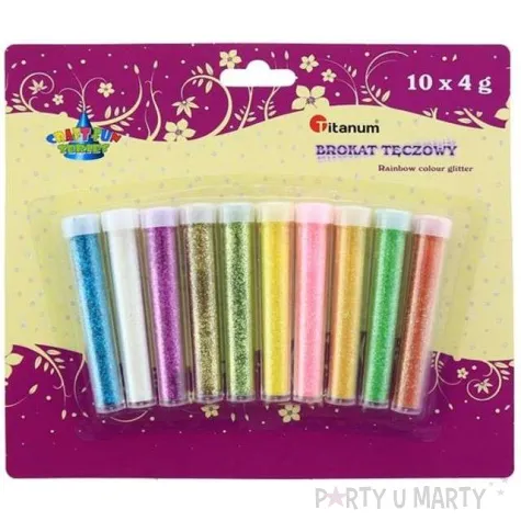 brokat dekoracyjny solniczka teczowy mix 10 x 4g