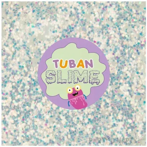 brokat slime platki sniegu teczowe tuban 5g