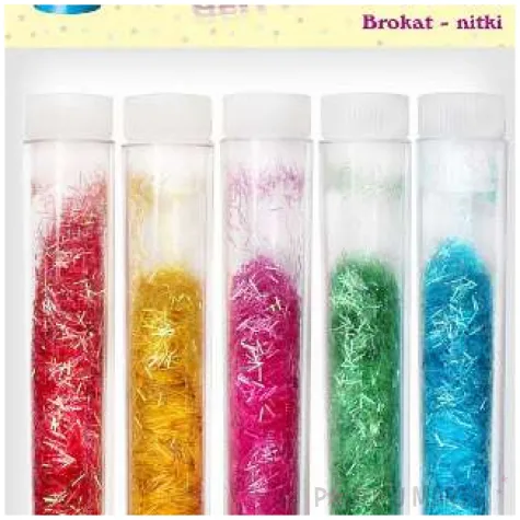 brokat sypki nitki teczowe mix titanum 2 g 5 szt