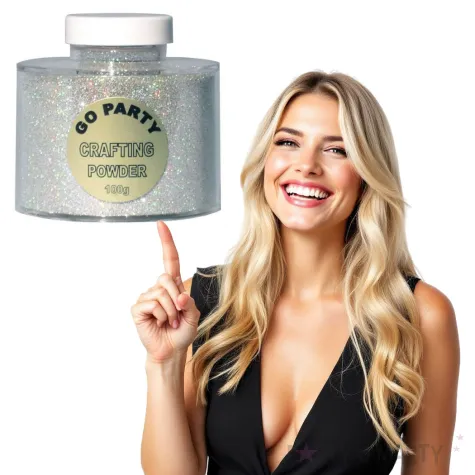 brokat sypki premium jar srebrny qualatex 100 g