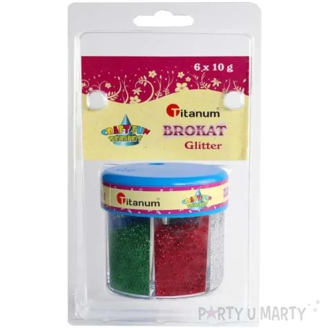 brokat sypki zestaw 6 w 1 mix titanum