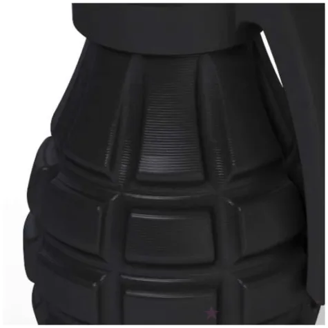 bron granat reczny odkrecany czarny