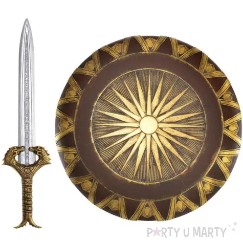 bron miecz i tarcza wonder woman zlota amscan 1 kompl