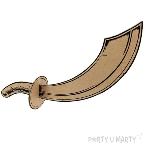 bron miecz pirata papierowy partydeco 44 cm