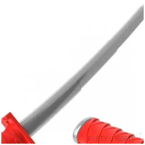 bron miecz skladany katana samuraja czerwony 75 cm