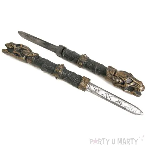 bron noze ninja demoniczne czarno zloty 50 cm 2 szt