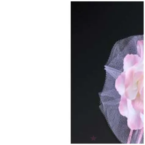 bukieciki z roza jasnorozowe 14 cm 4 szt