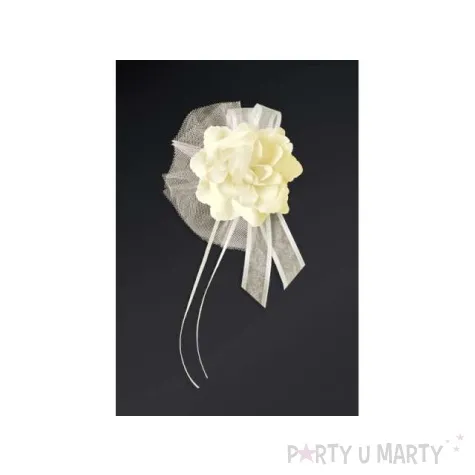 bukieciki z roza kremowe 14 cm 4 szt