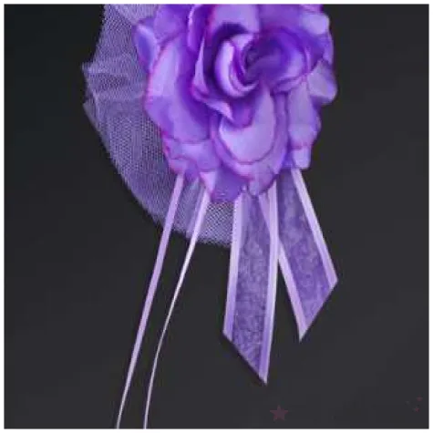 bukieciki z roza liliowe 14 cm 4 szt