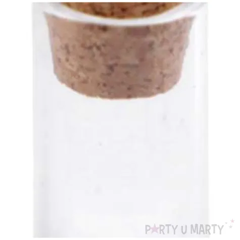 buteleczka classic korek z oczkiem szklana 10x26 mm 5 szt