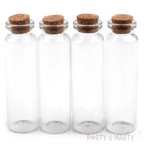 buteleczka szklana 20x75 mm z korkiem 20 szt