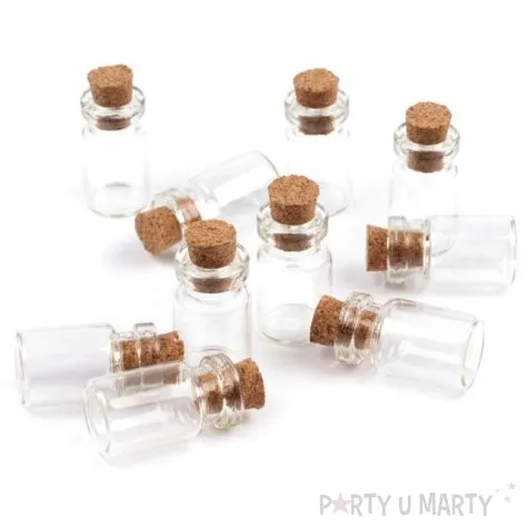 buteleczka szklana classic z korkiem stoklasa 13x25 mm 10 szt