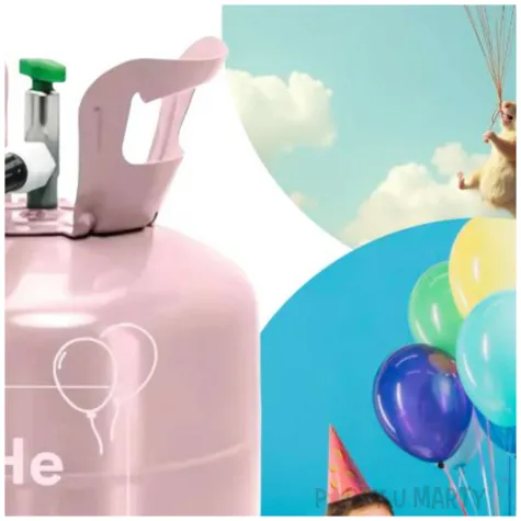 butla jednorazowa z helem classic 20 rozowy jasny partydeco