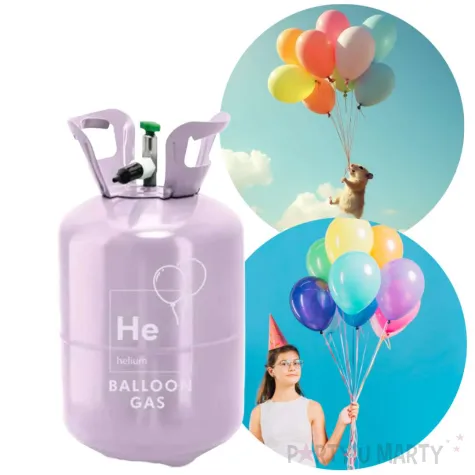 butla jednorazowa z helem classic 30 fioletowy jasny partydeco