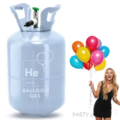 butla z helem do balonow dekoracja na wesele urodziny sylwestra hel balonowy 0 19 m3