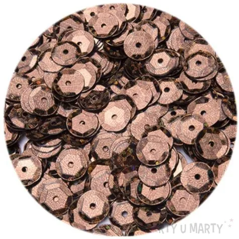 cekiny classic holo brazowe 6 mm 12 g czakos