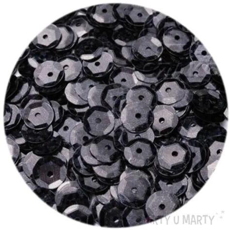 cekiny classic holo czarne 6 mm 12 g czakos