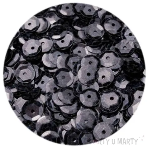 cekiny classic holo czarne 8 mm 10 g brewis