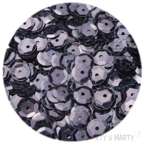 cekiny classic holo czarne 8 mm 12 g czakos