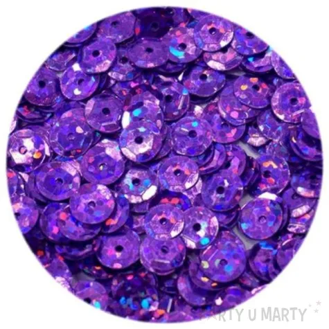 cekiny classic holo fioletowe 6 mm 10 g brewis