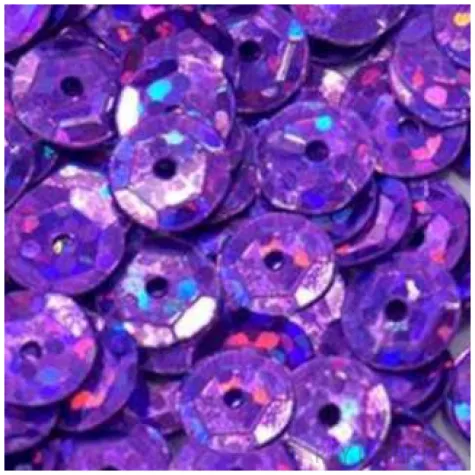 cekiny classic holo fioletowe 6 mm 10 g brewis