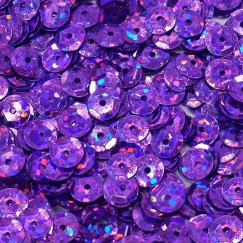 cekiny classic holo fioletowe ciemne 6 mm 15 g dekoracjepolska