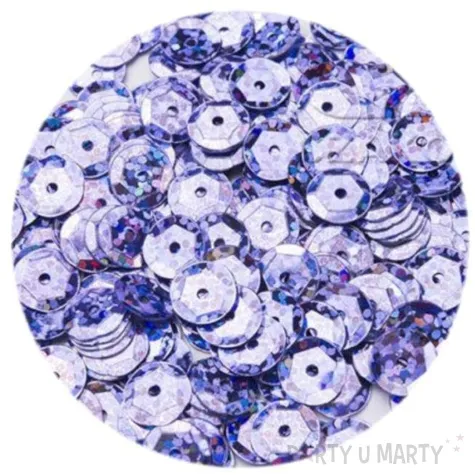 cekiny classic holo fioletowe jasne 8 mm 10 g brewis