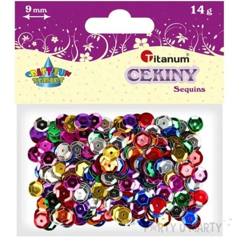 cekiny classic holo mix 9 mm 14 g titanum