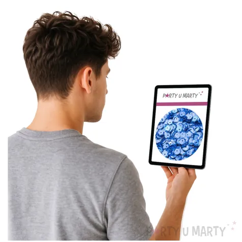 cekiny classic holo niebieskie 6 mm 10 g brewis