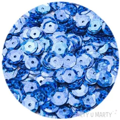 cekiny classic holo niebieskie 6 mm 12 g czakos