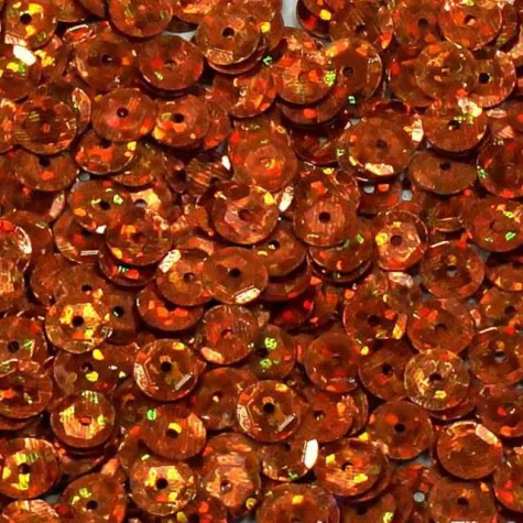 cekiny classic holo pomaranczowe 6 mm 15 g dekoracjepolska