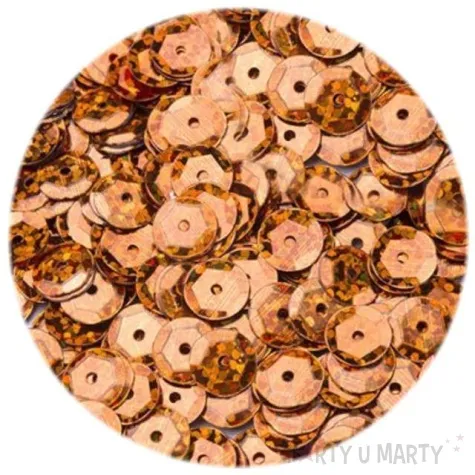 cekiny classic holo pomaranczowe 8 mm 12 g czakos