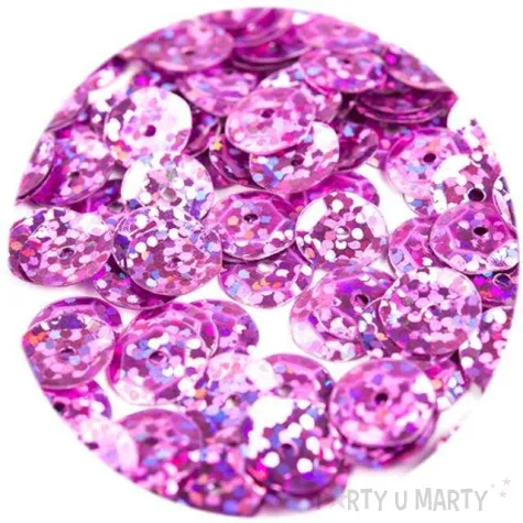 cekiny classic holo rozowe 6 mm 12 g czakos