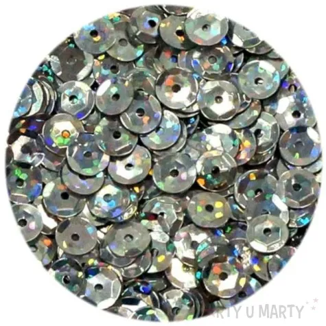 cekiny classic holo srebrne 6 mm 10 g brewis