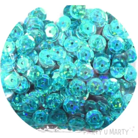 cekiny classic holo turkusowe 6 mm 10 g brewis