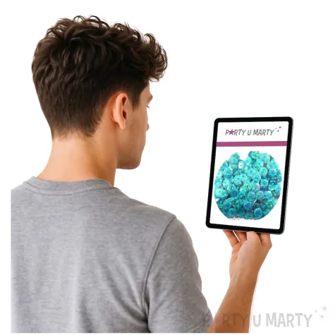 cekiny classic holo turkusowe 6 mm 10 g brewis