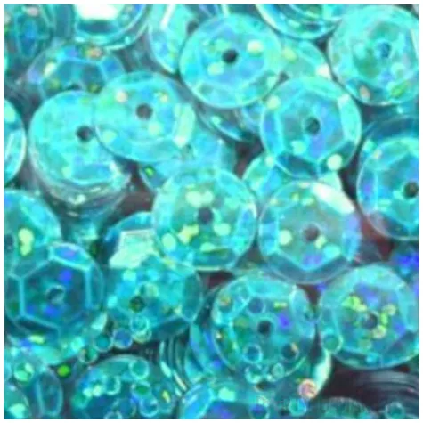 cekiny classic holo turkusowe 6 mm 10 g brewis