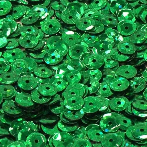 cekiny classic holo zielone 6 mm 15 g dekoracjepolska