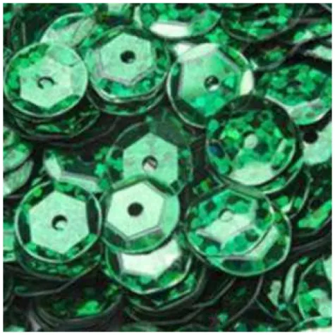 cekiny classic holo zielone 8 mm 10 g brewis